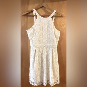 White Boho Mini Dress